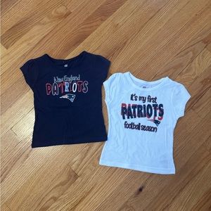 Patriots NFL Team Apparel Patriots Football  Toddler Girl T-Shirts 2T